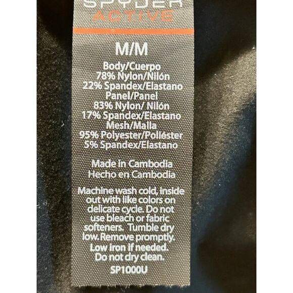 Spyder Active Black Long Sleeve Performance Base Layer Top – Women’s M - Picture 4 of 7